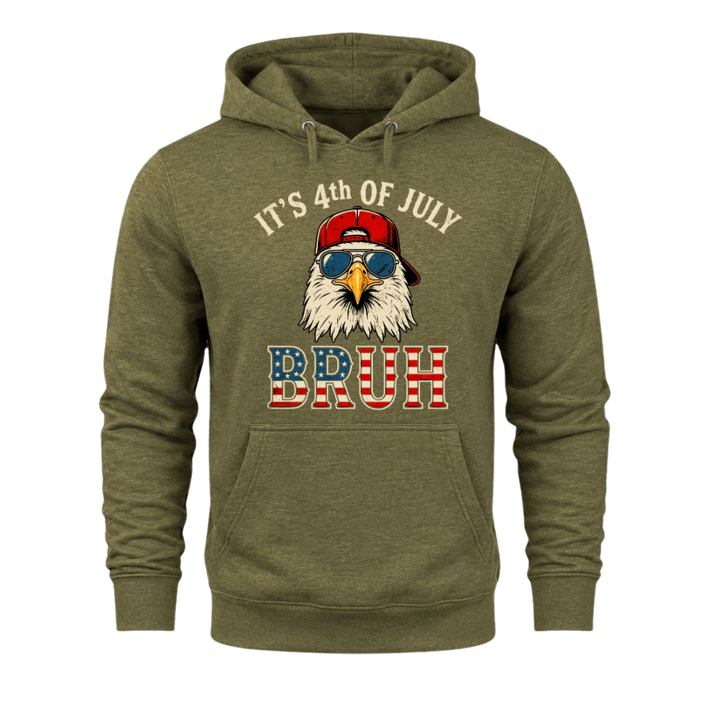 4th Of July Eagle Bruh Funny Patriotic USA - Hoodie