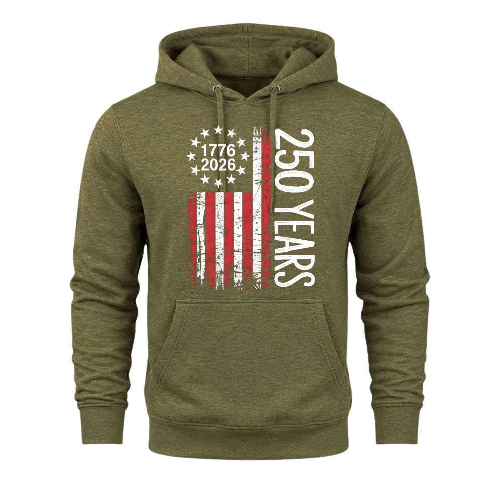 America Flag 1776 2026 USA 250 Years - Hoodie