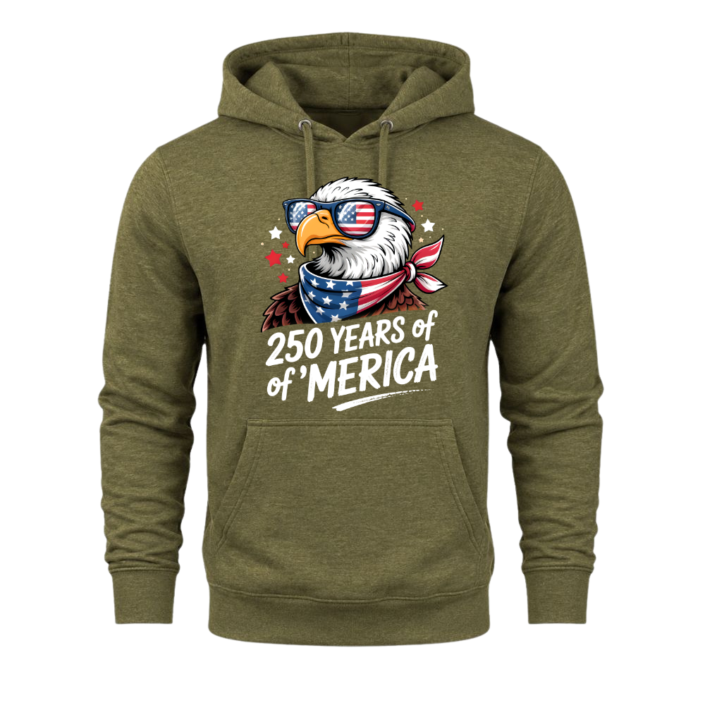 250 Years America Flag 1776 2026 USA - Hoodie