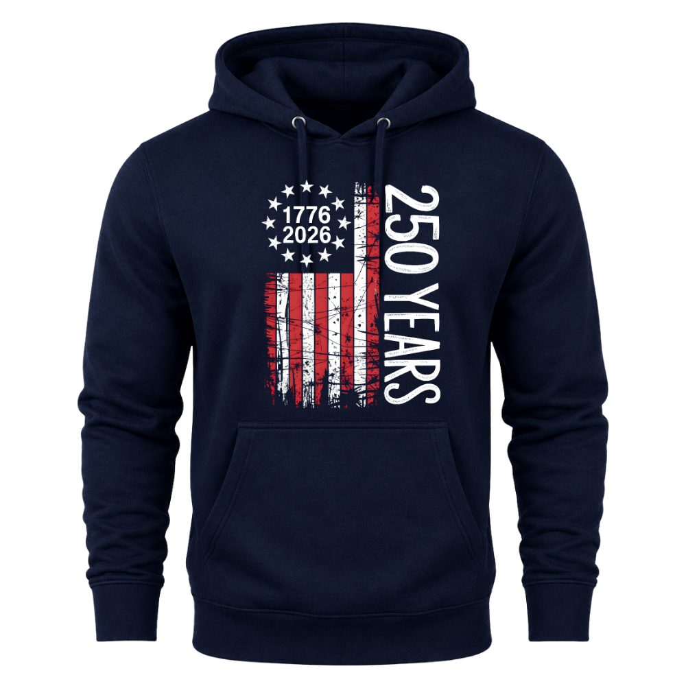 America Flag 1776 2026 USA 250 Years - Hoodie
