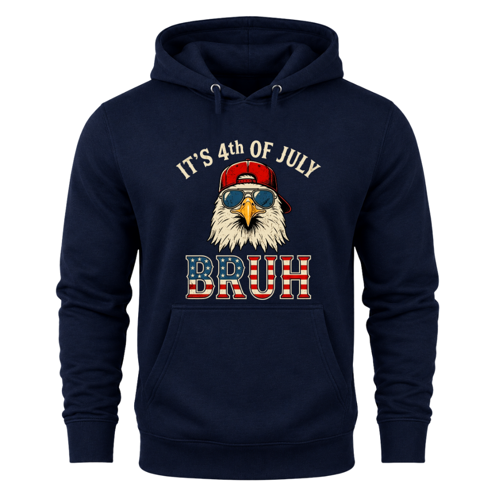 4th Of July Eagle Bruh Funny Patriotic USA - Hoodie