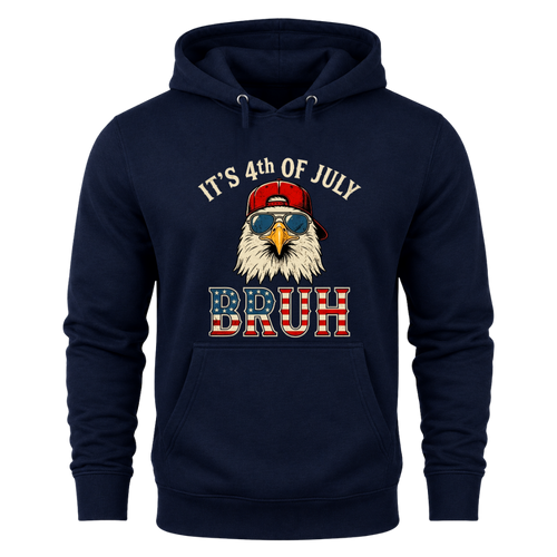 4th Of July Eagle Bruh Funny Patriotic USA - Hoodie