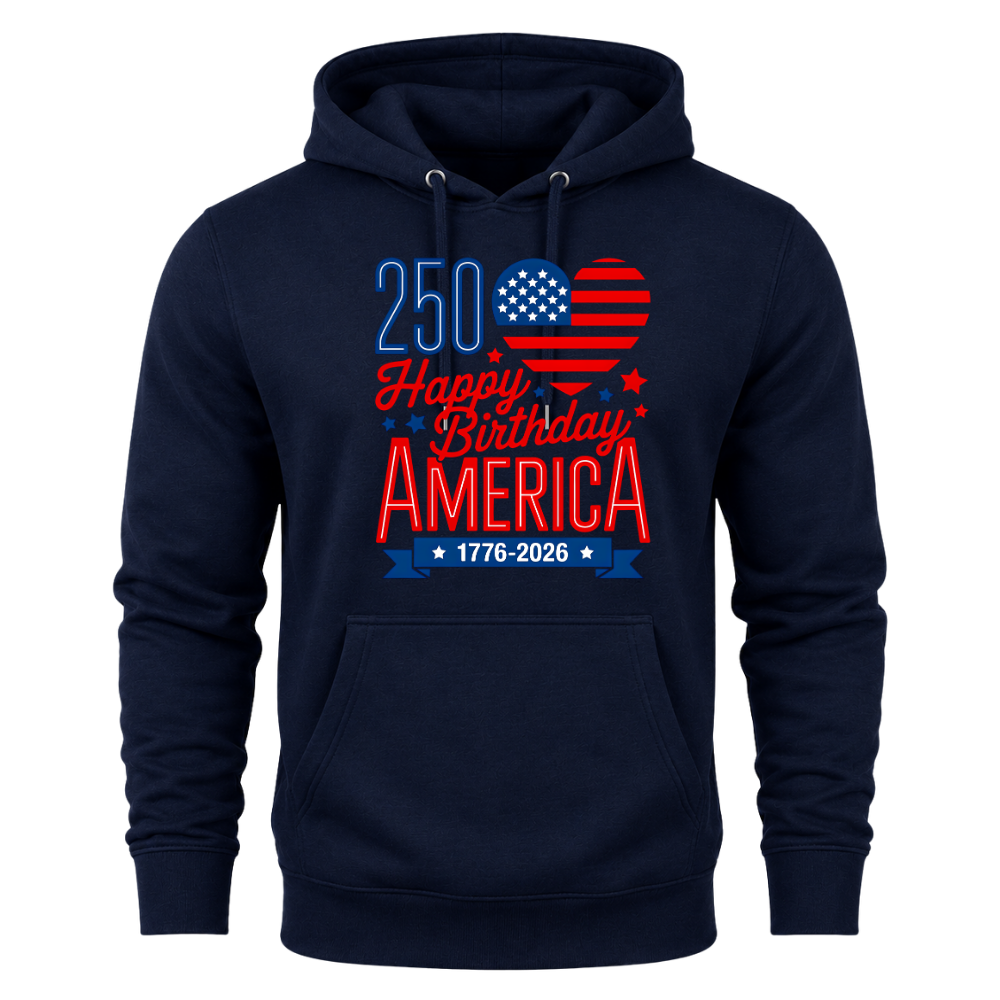 250th Birthday America 1776 2026 USA - Hoodie