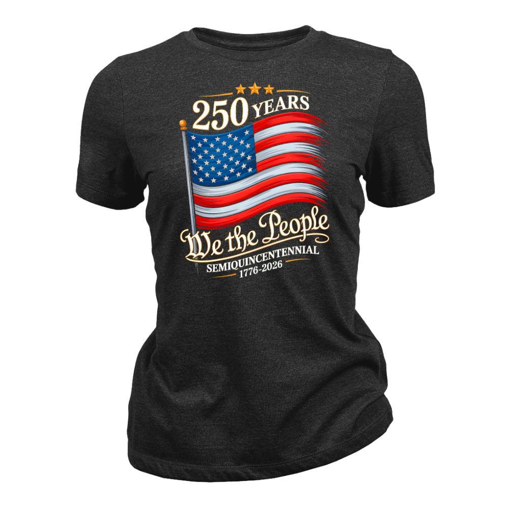 250 Years We The People USA Flag 2026 - Women T-Shirt
