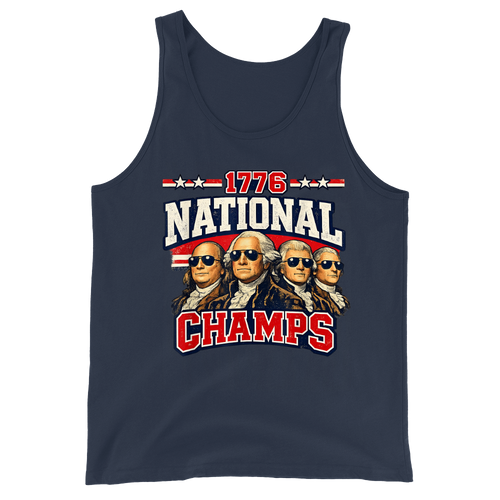 1776 National Champs Founding Fathers Patriotic America - Tank Top