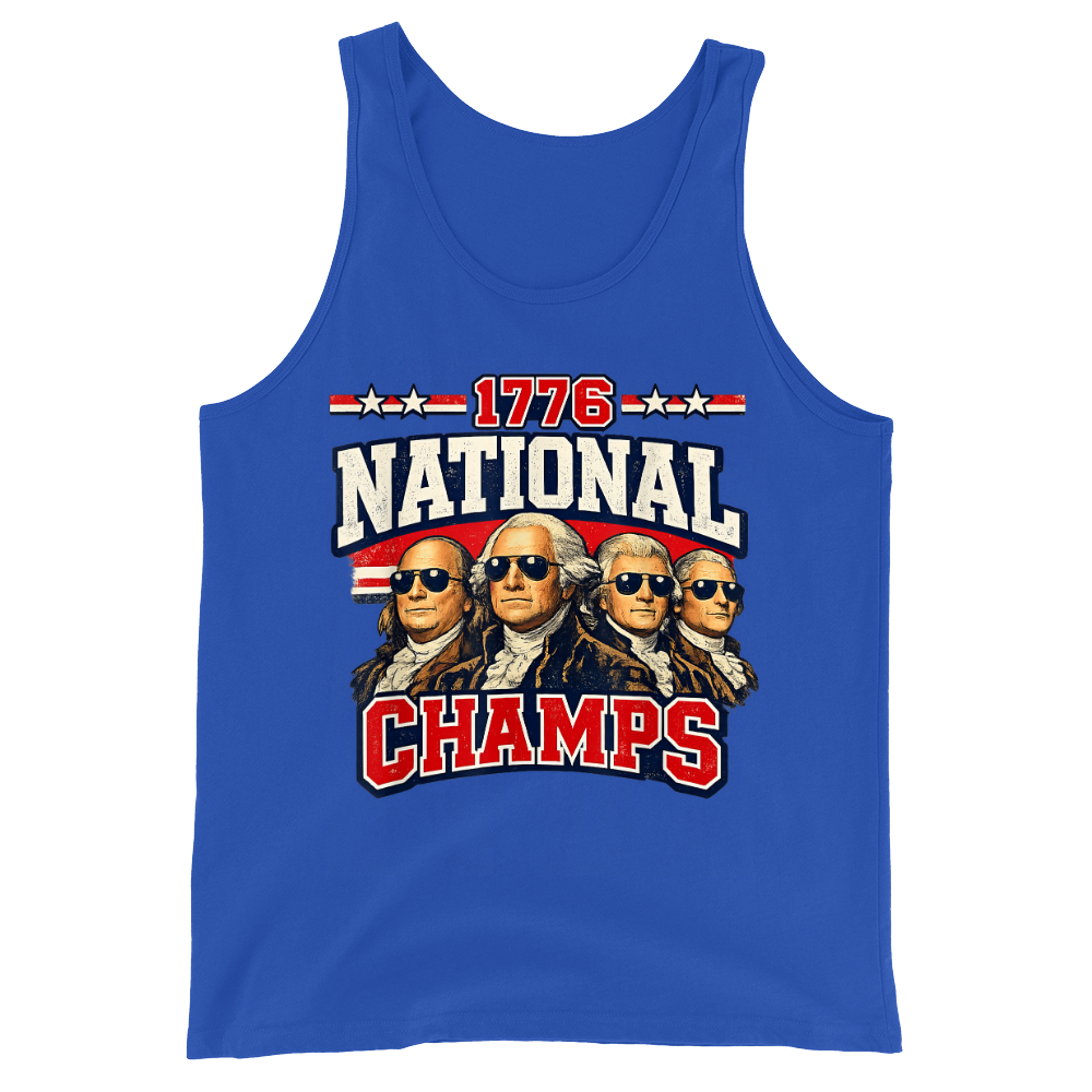 1776 National Champs Founding Fathers Patriotic America - Tank Top