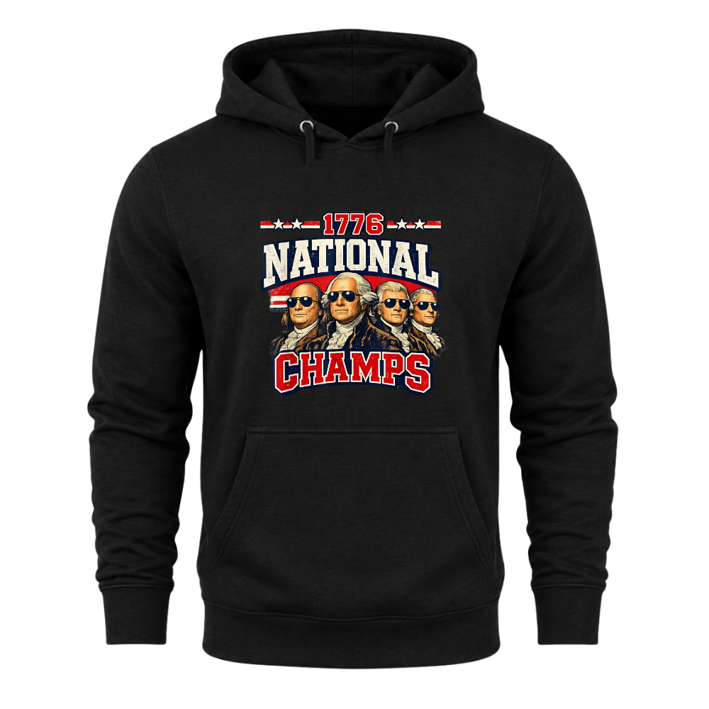 1776 National Champs Founding Fathers Patriotic America - Hoodie