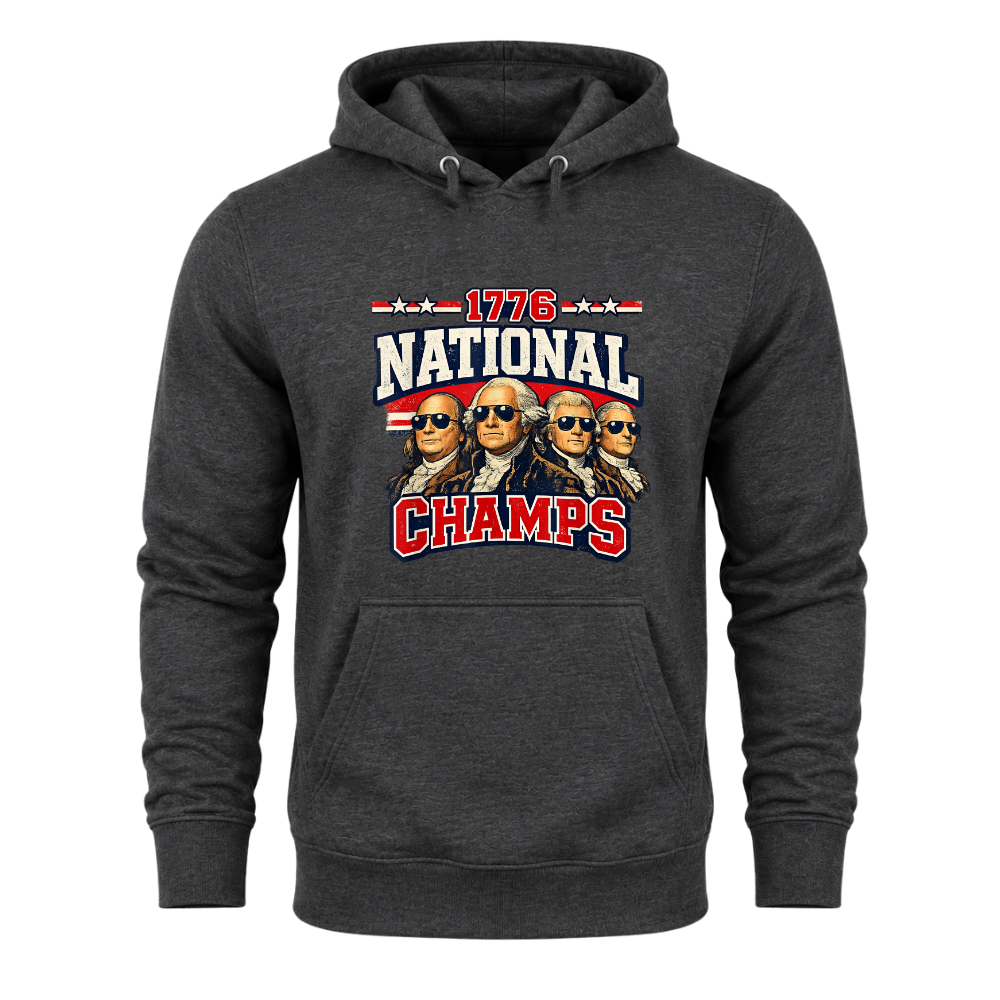1776 National Champs Founding Fathers Patriotic America - Hoodie