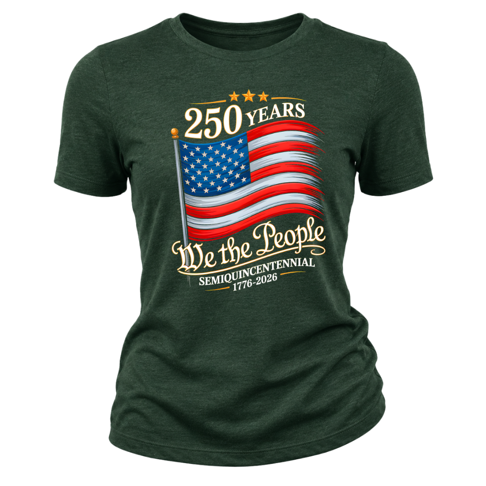 250 Years We The People USA Flag 2026 - Women T-Shirt