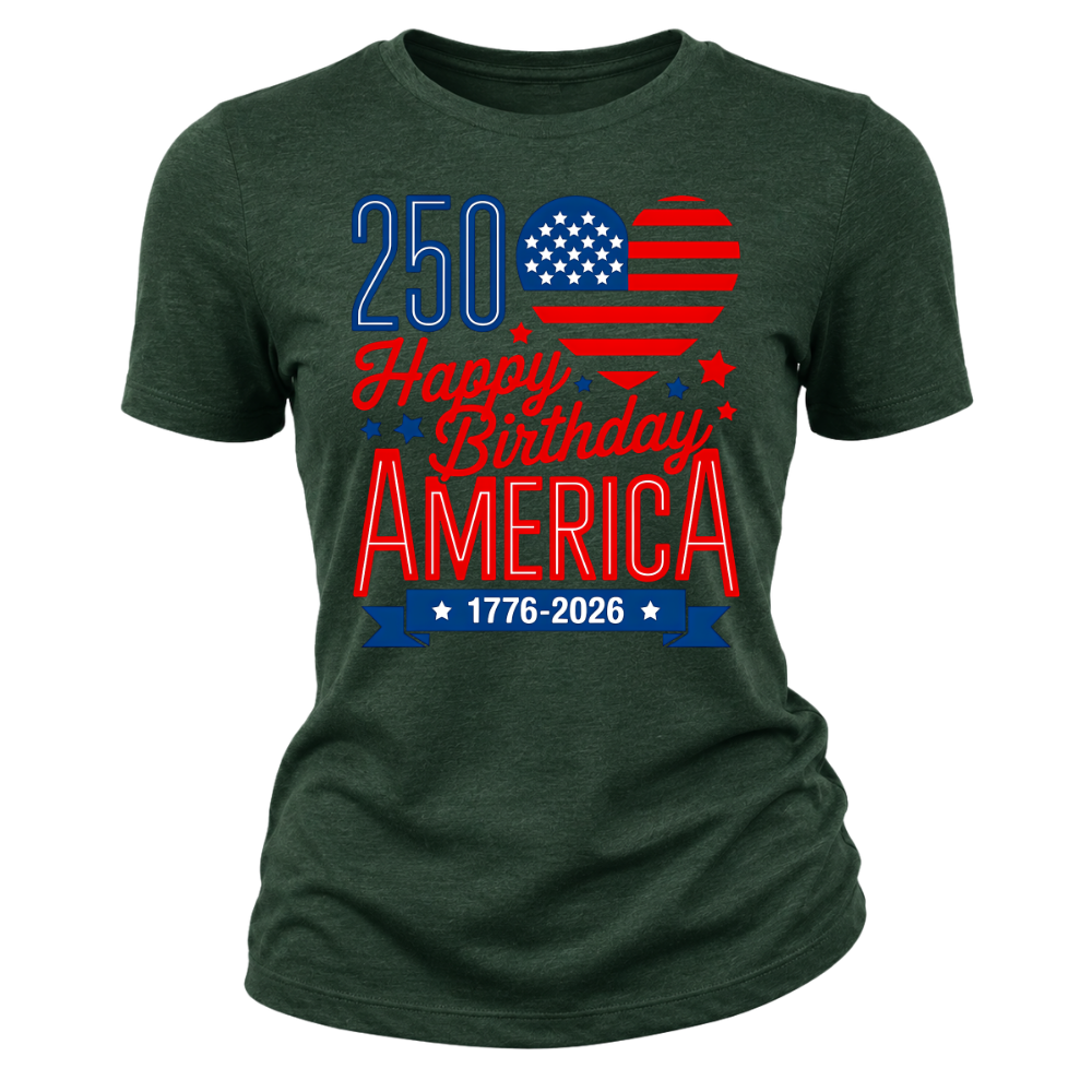 250th Birthday America 1776 2026 USA - Women T-Shirt