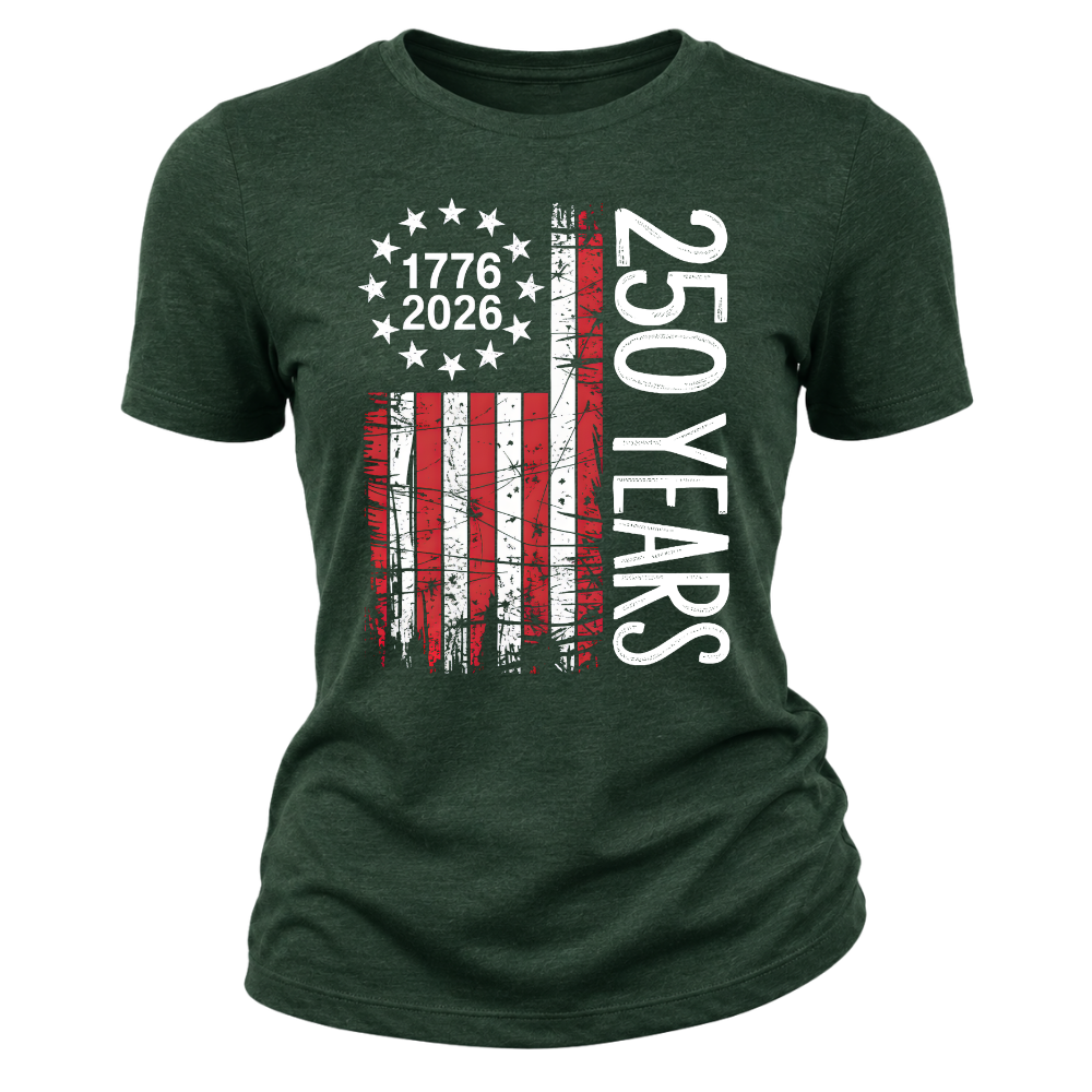 America Flag 1776 2026 USA 250 Years - Women T-Shirt