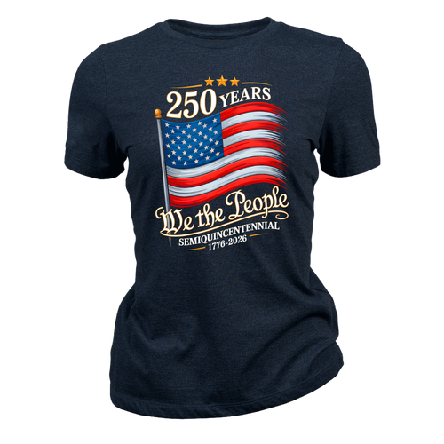 250 Years We The People USA Flag 2026 - Women T-Shirt