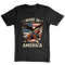 Made In America Eagle Horse Patriotic USA Flag - T-Shirt