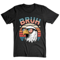 Patriotic Eagle Bruh Shirt, Funny American Flag - T-Shirt