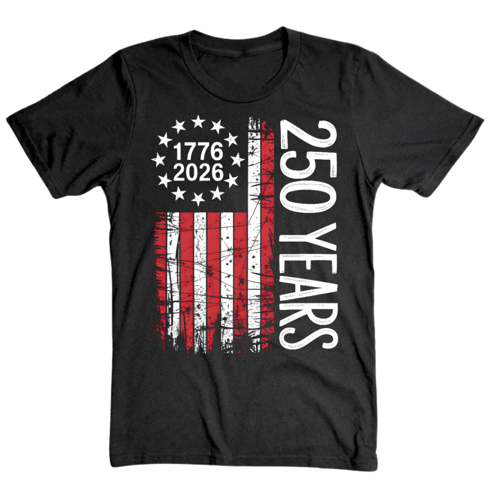 America Flag 1776 2026 USA 250 Years - T-Shirt