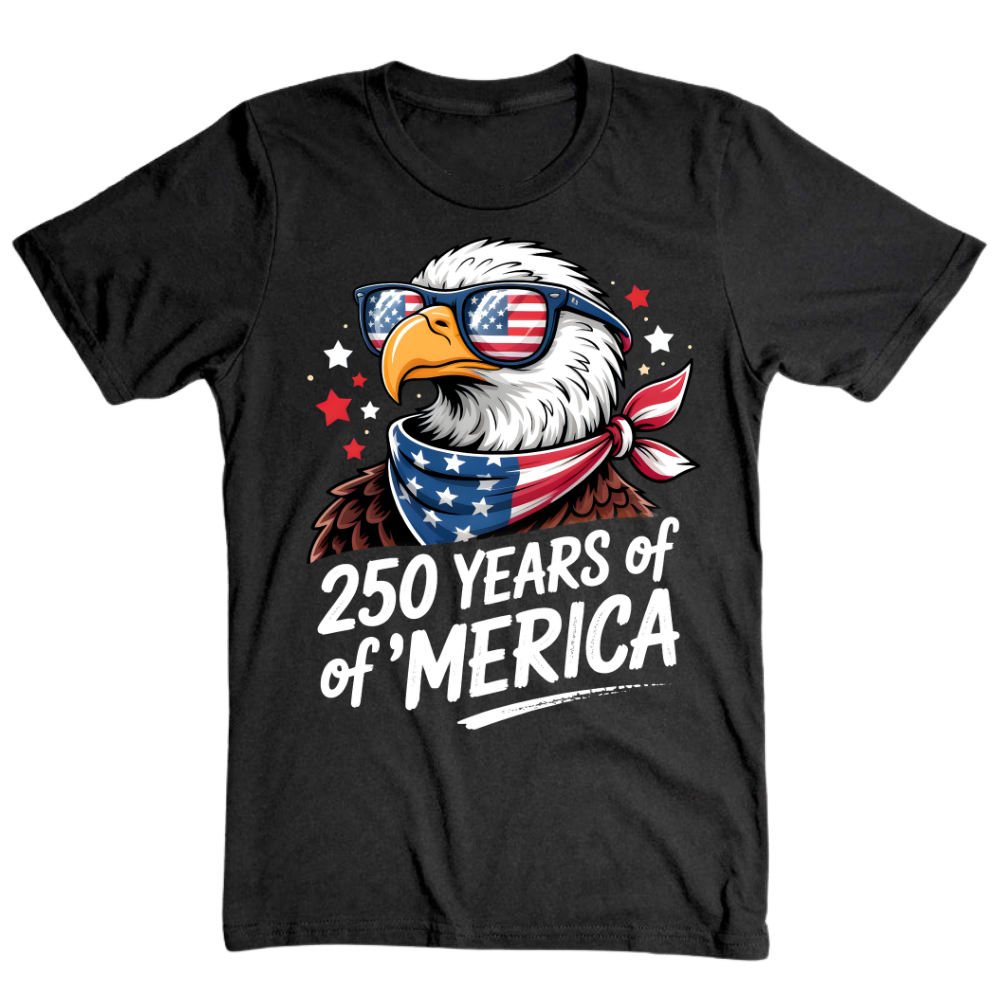 250 Years America Flag 1776 2026 USA - T-Shirt