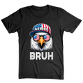 Patriotic Eagle Bruh 4th of July USA Flag - T-Shirt