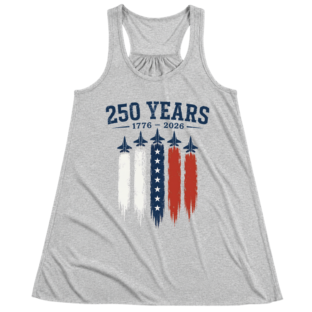250 Years 1776 2026 Jets USA Flag - Women Tank Top