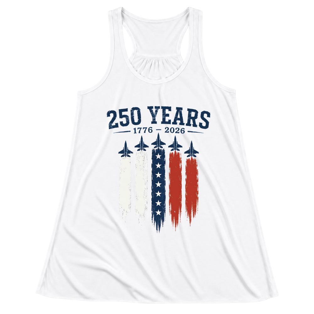 250 Years 1776 2026 Jets USA Flag - Women Tank Top