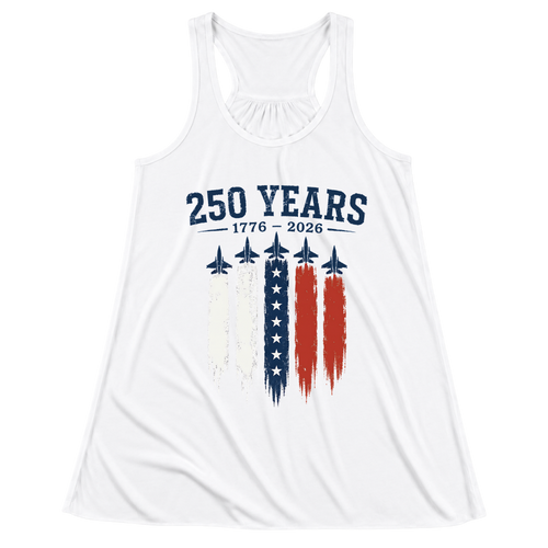 250 Years 1776 2026 Jets USA Flag - Women Tank Top