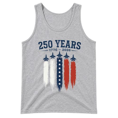250 Years 1776 2026 Jets USA Flag - Tank Top