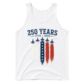 250 Years 1776 2026 Jets USA Flag - Tank Top
