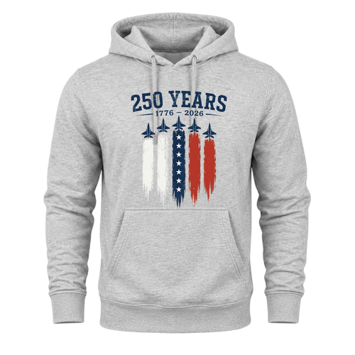 250 Years 1776 2026 Jets USA Flag - Hoodie