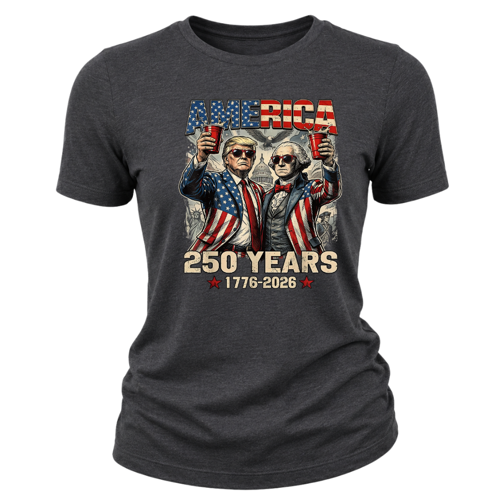 250 Years America Anniversary 250th Trump Washington Vintage - Women T-Shirt
