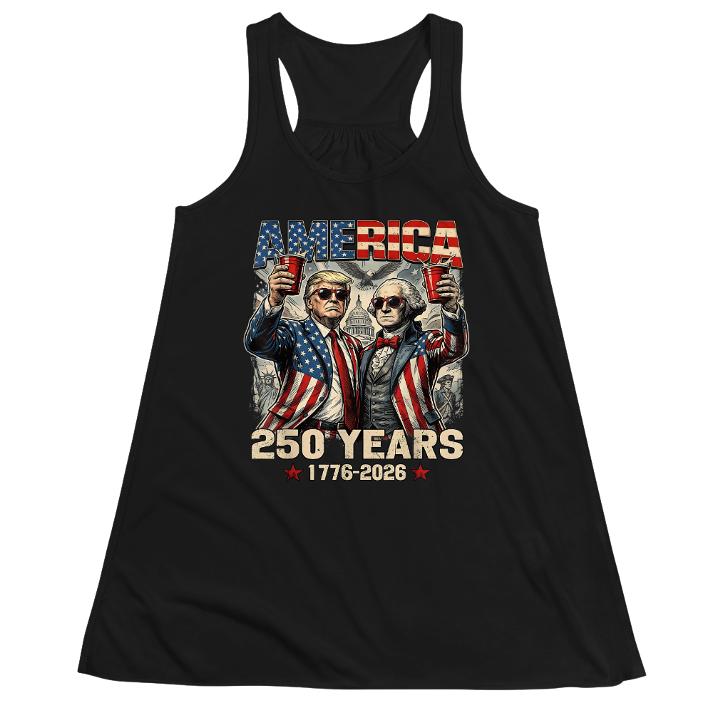 250 Years America Anniversary 250th Trump Washington Vintage - Women Tank Top