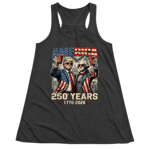 250 Years America Anniversary 250th Trump Washington Vintage - Women Tank Top