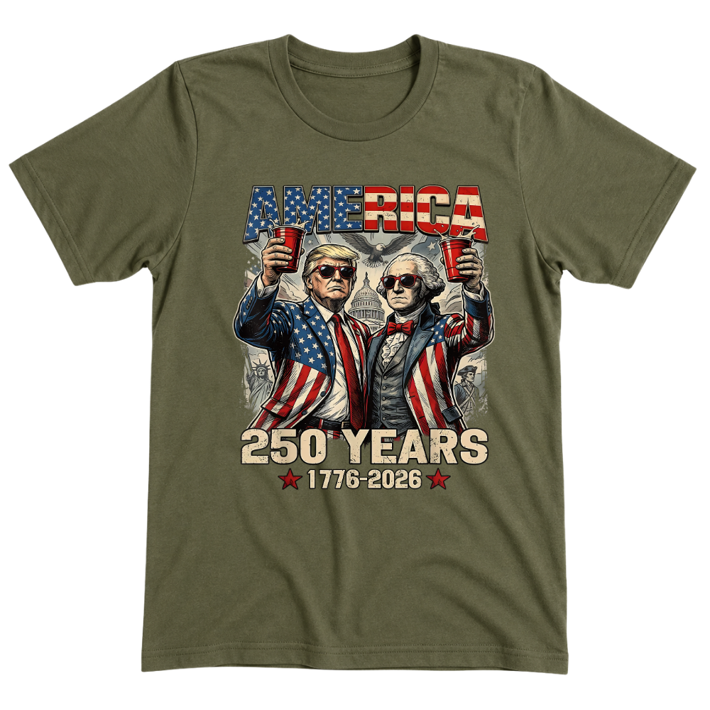 250 Years America Anniversary 250th Trump Washington Vintage - T-Shirt