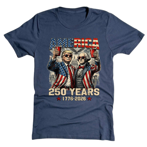 250 Years America Anniversary 250th Trump Washington Vintage - T-Shirt