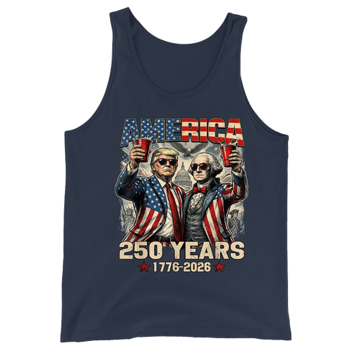 250 Years America Anniversary 250th Trump Washington Vintage - Tank Top