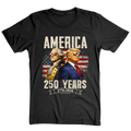 America 250 Years Trump Washington Patriotic - T-Shirt