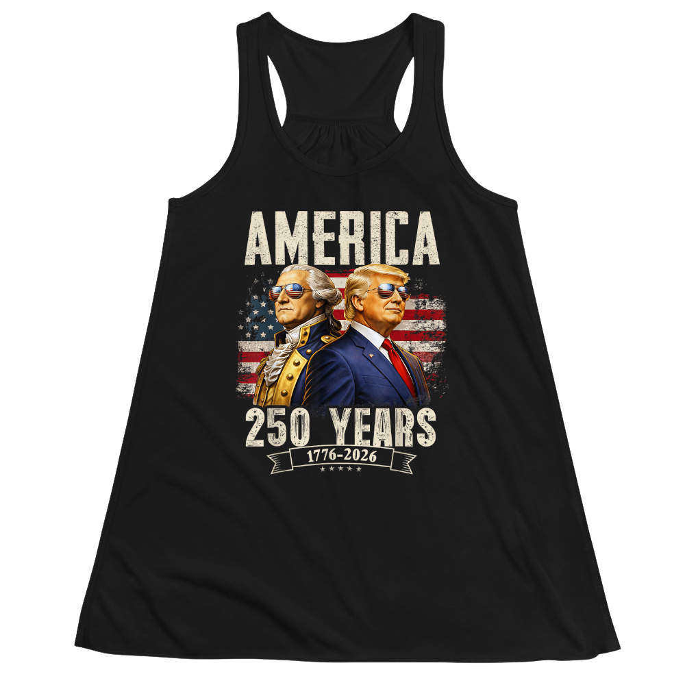 America 250 Years Trump Washington Patriotic - Women Tank Top