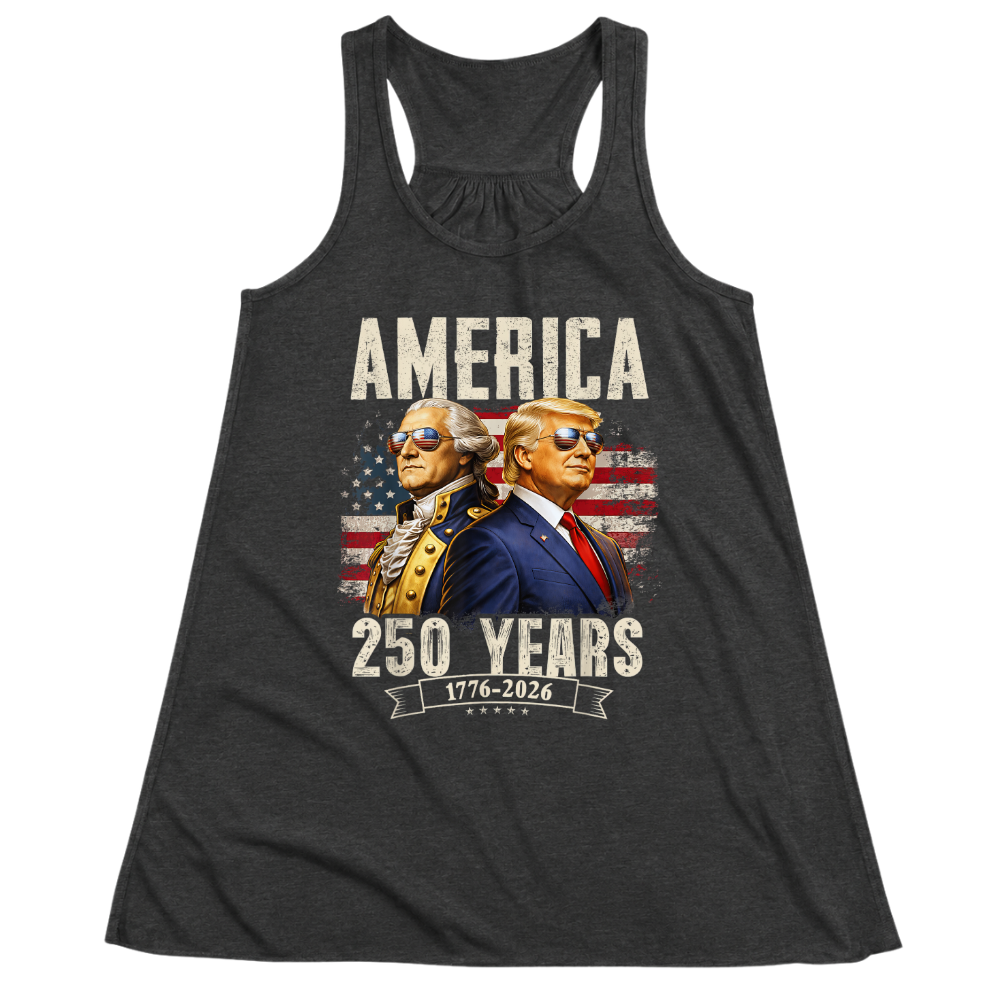 America 250 Years Trump Washington Patriotic - Women Tank Top