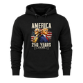 America 250 Years Trump Washington Patriotic - Hoodie