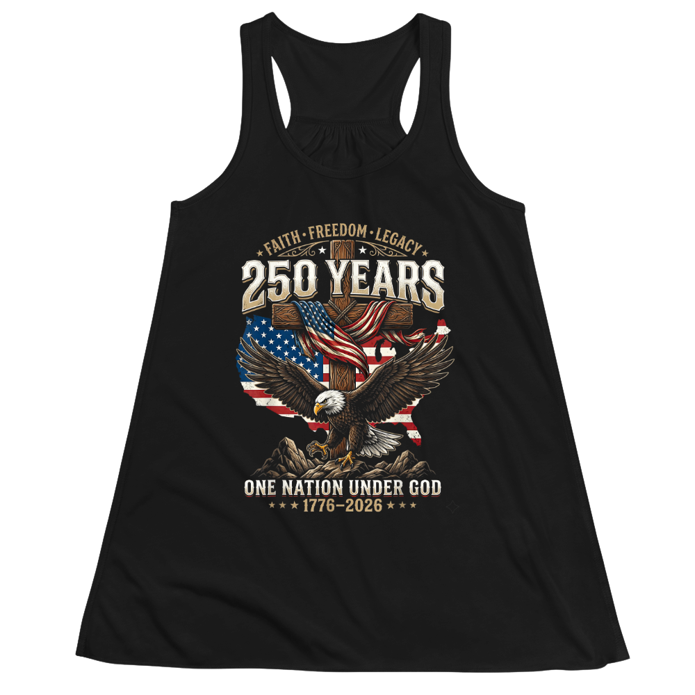 Faith Freedom Legacy Eagle America 250 Years Anniversary - Women Tank Top
