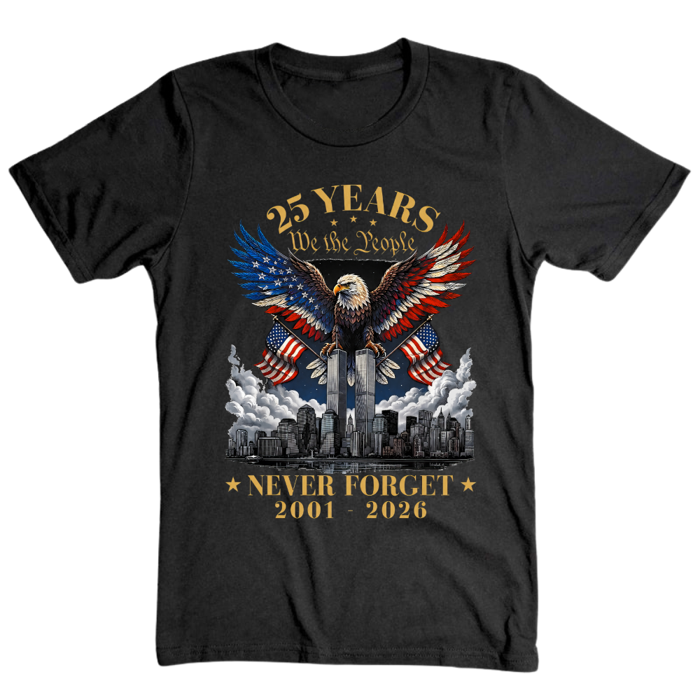 25 Years We The People 911 Memorial - T-Shirt