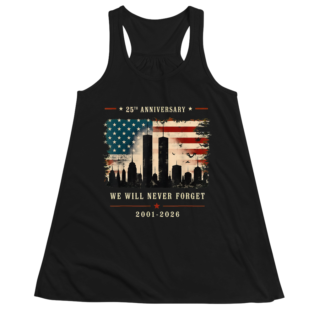 25th Anniversary 9/11 Never Forget Memorial  - Women Tank Top