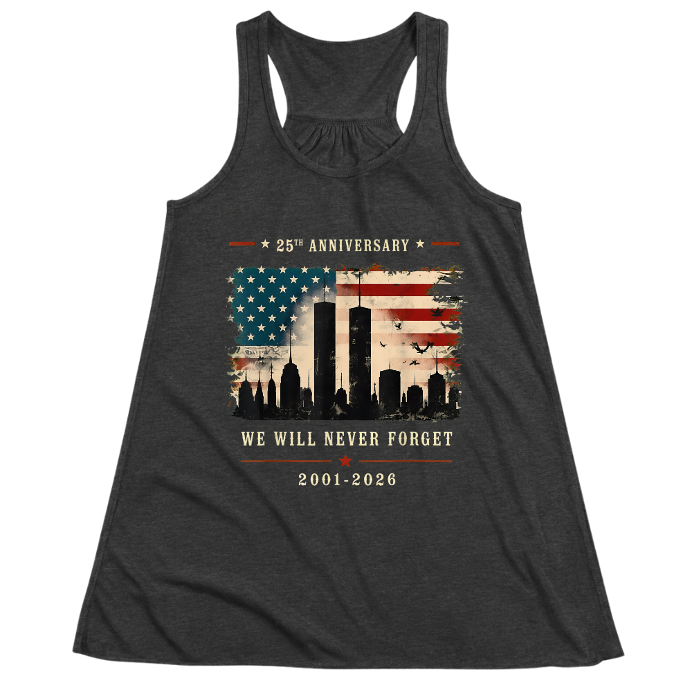 25th Anniversary 9/11 Never Forget Memorial  - Women Tank Top