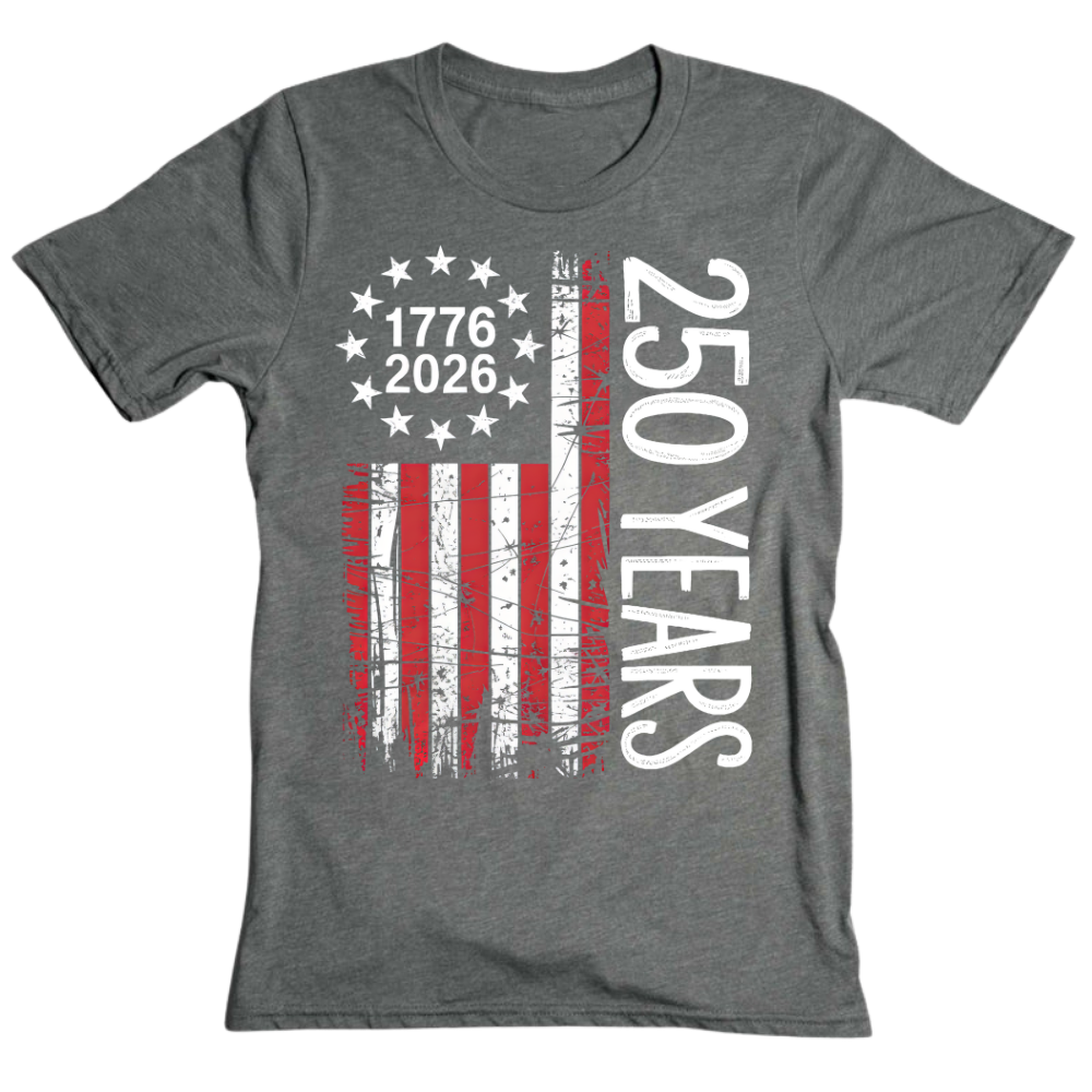 America Flag 1776 2026 USA 250 Years - T-Shirt