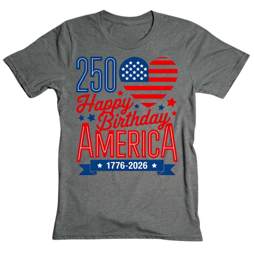 250th Birthday America 1776 2026 USA - T-Shirt