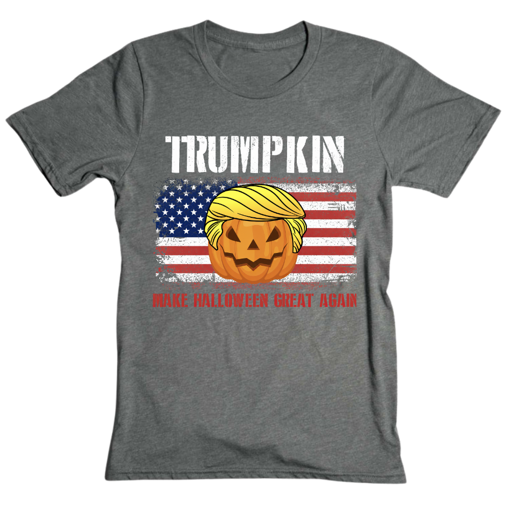 Trumpkin American Flag Halloween - T-Shirt
