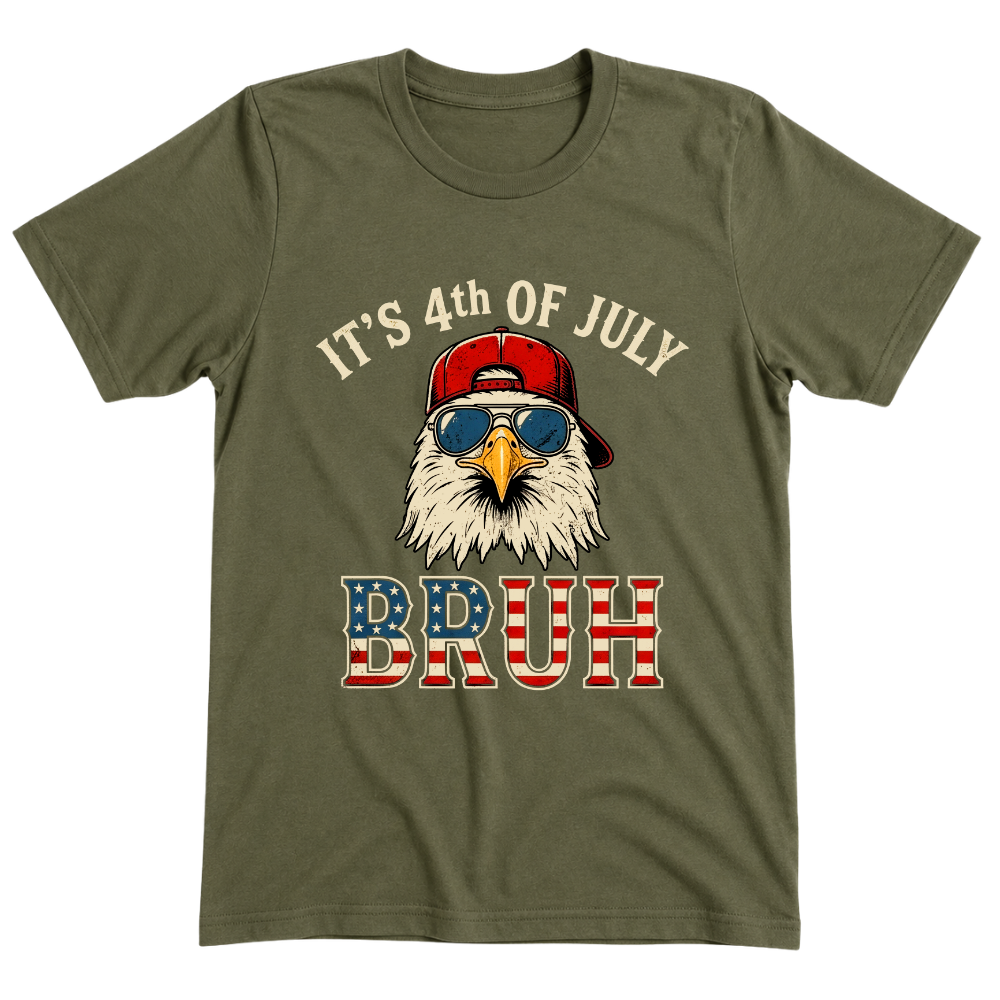 4th Of July Eagle Bruh Funny Patriotic USA - T-Shirt