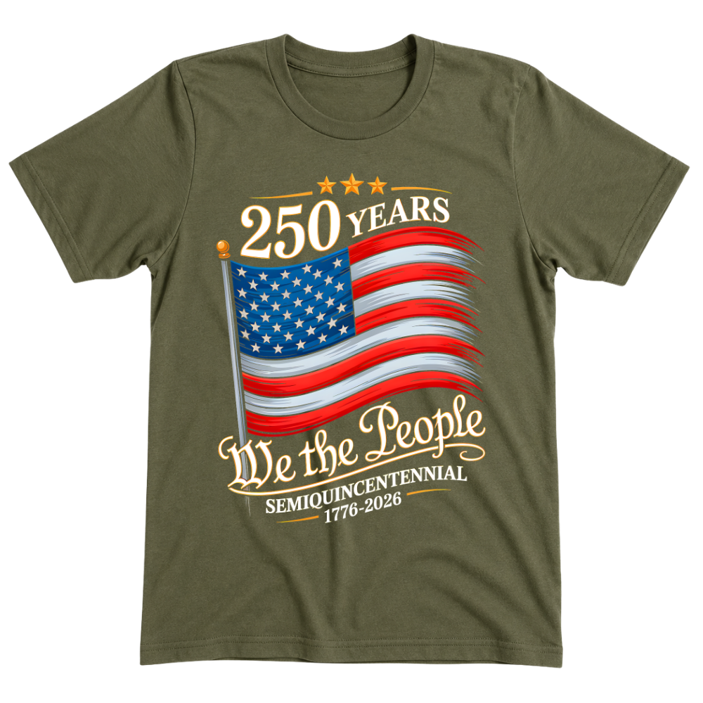 250 Years We The People USA Flag 2026 - T-Shirt