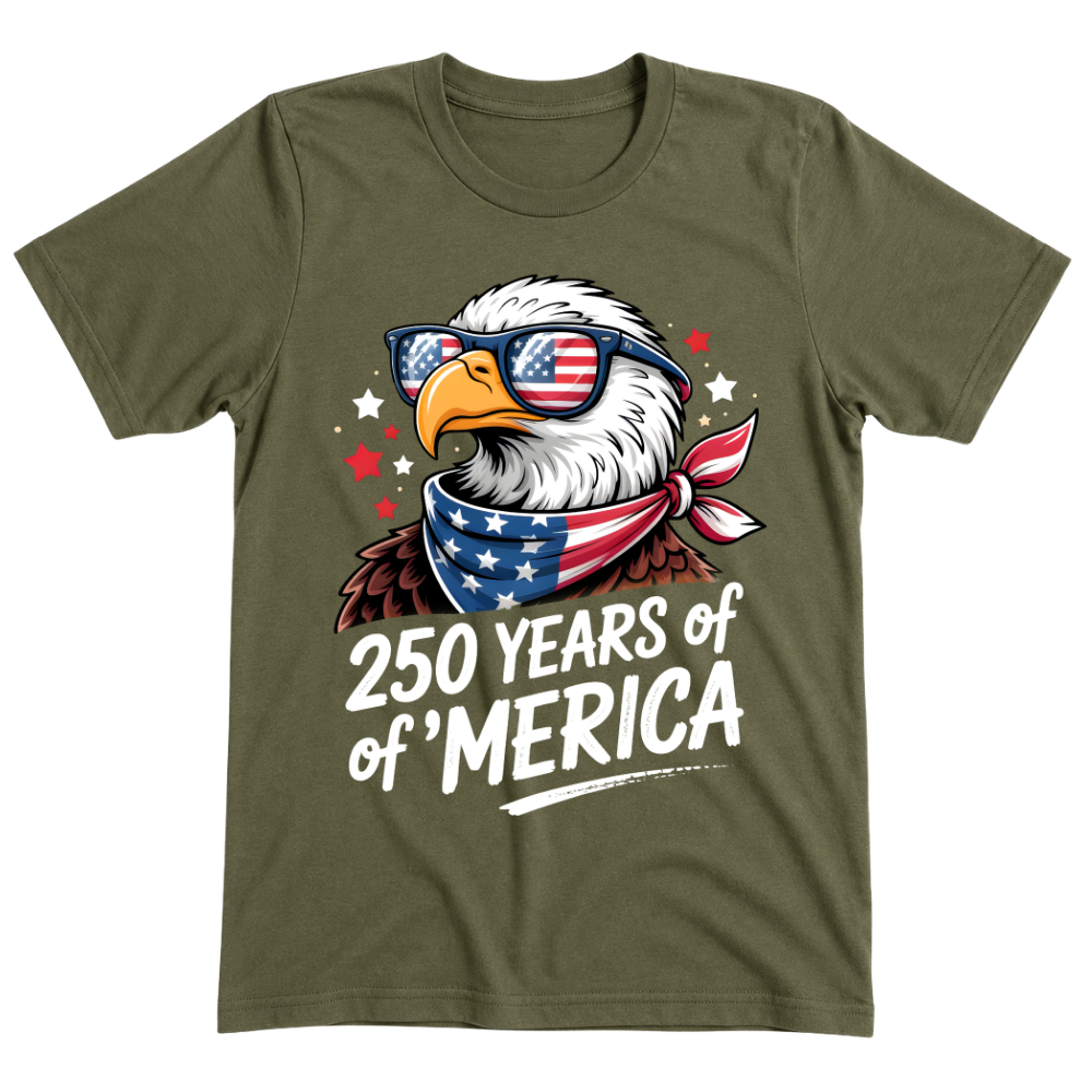 250 Years America Flag 1776 2026 USA - T-Shirt