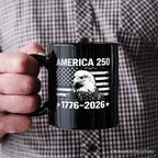 America 250 Eagle Mug 1776 2026 Patriotic USA