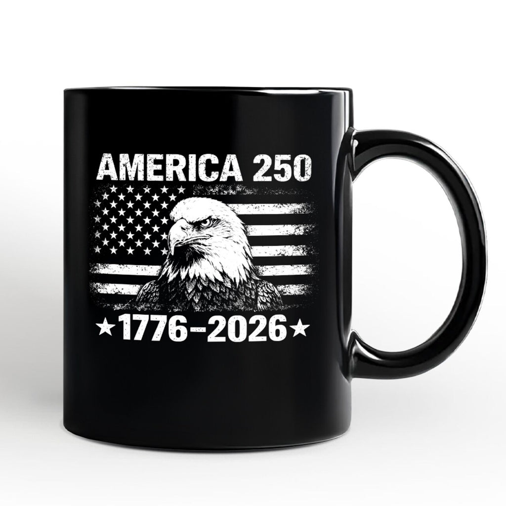 America 250 Eagle Mug 1776 2026 Patriotic USA