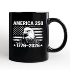 America 250 Eagle Mug 1776 2026 Patriotic USA